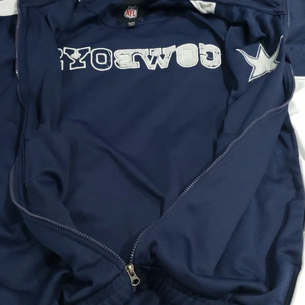 NFL Dallas Cowboys Full Zip Field Jacket Sz XXL - Picture 9 of 10